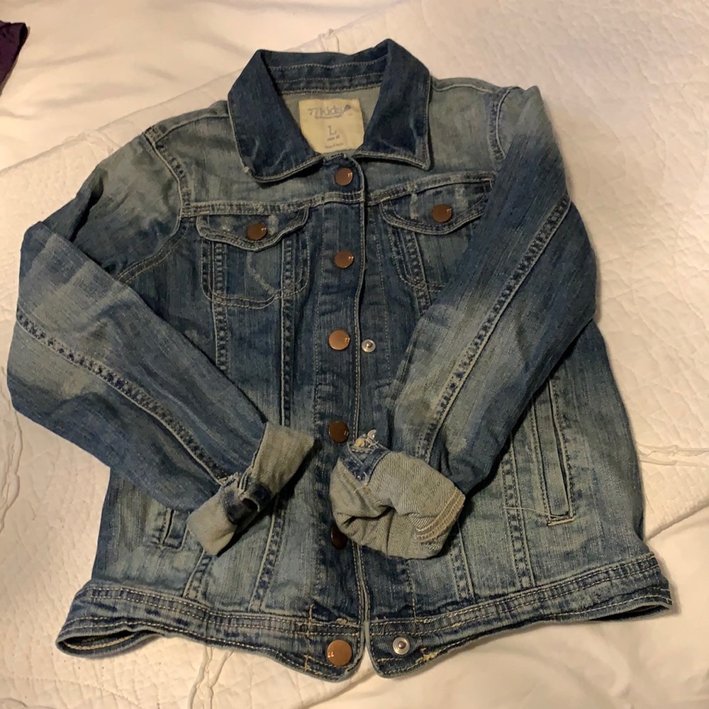 Kids American eagle blue jean jacket